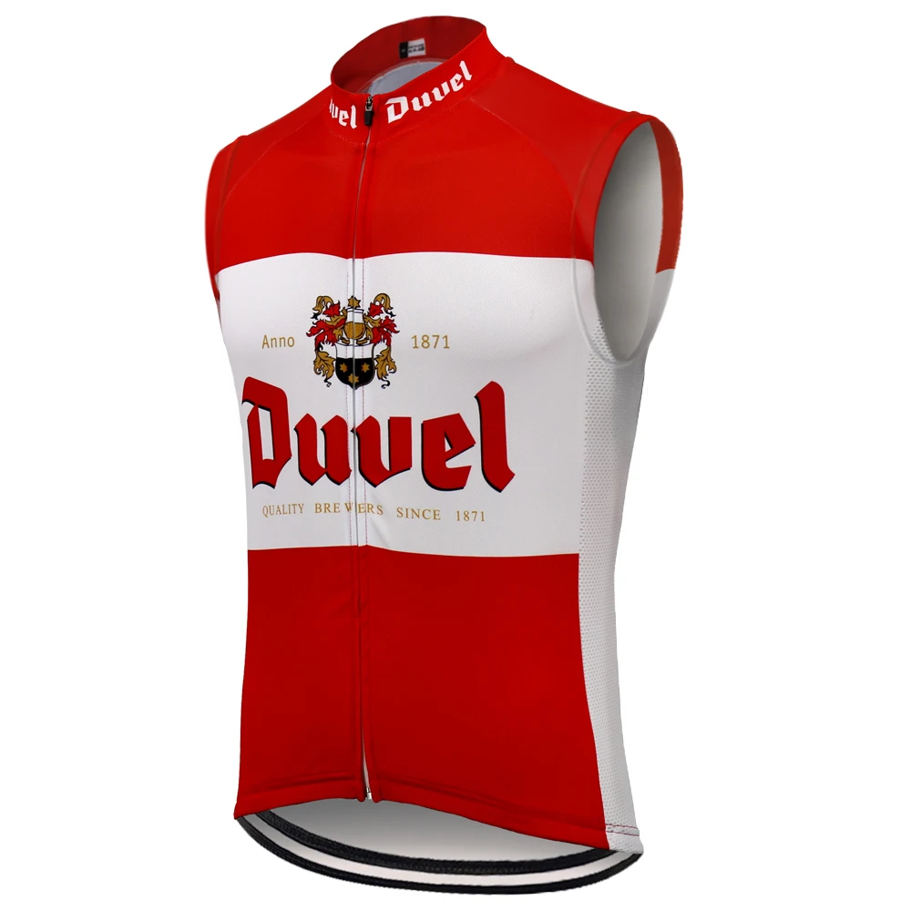 Classic DUVEL Sleeveless Cycling Vest, Bicycle Bike Clothing, Gilet Ciclismo, MTB, Beer, Multi Chooses, Summer