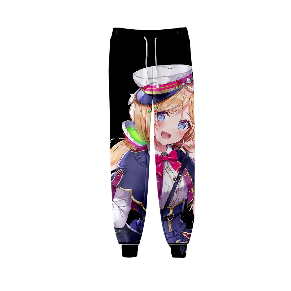 HOLOLIVE VTuber Aki Rosenthal 3D Men/Women Neutral StyleThreaded Bunched Trousers Japan Kawaii Threaded Bunched Leg Pants