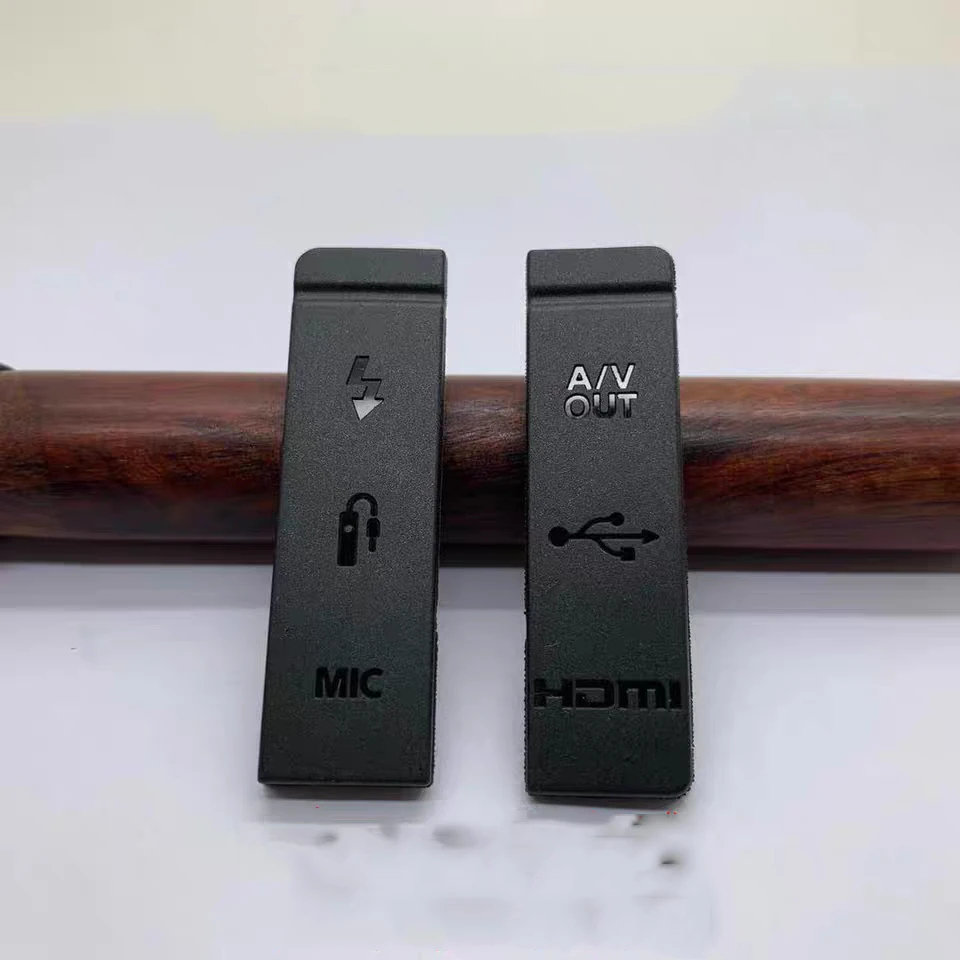 New Canon 5D2 5D3 6D 7D USB cover leather side cover left side leather camera repair parts