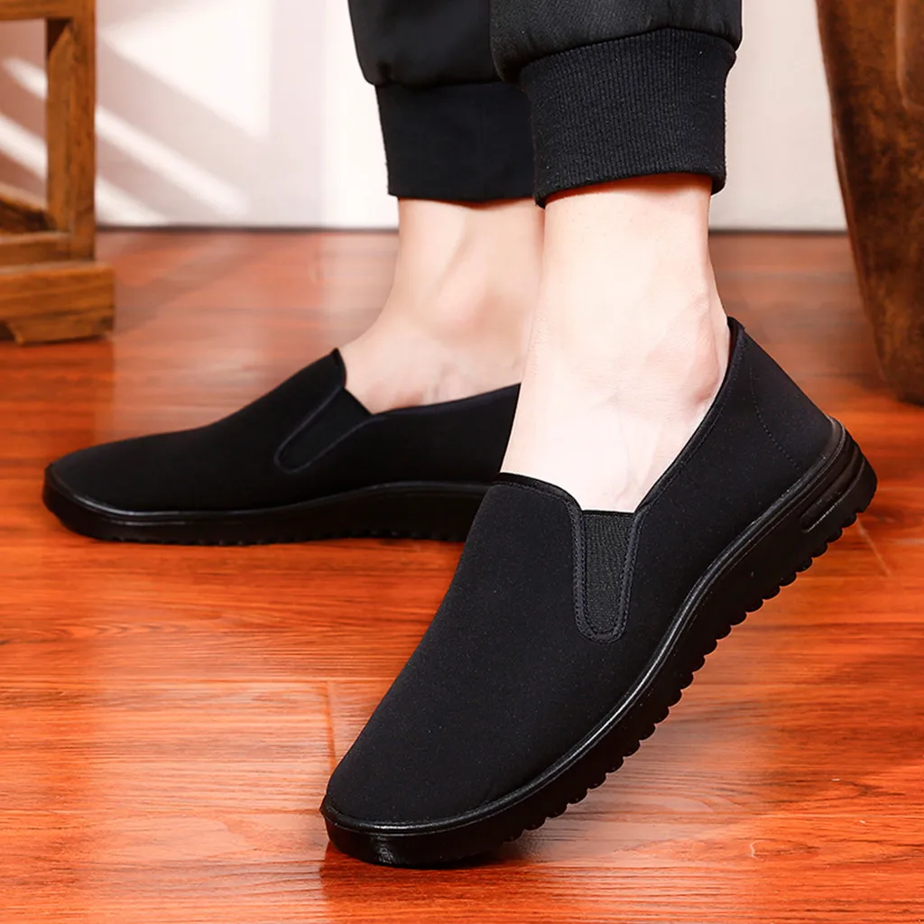 Fashion mens shoes casual sneakers 2020 Solid Colors Lightweight Slip On Comfortable Loafers Shoes ofertas de zapatosrtg6