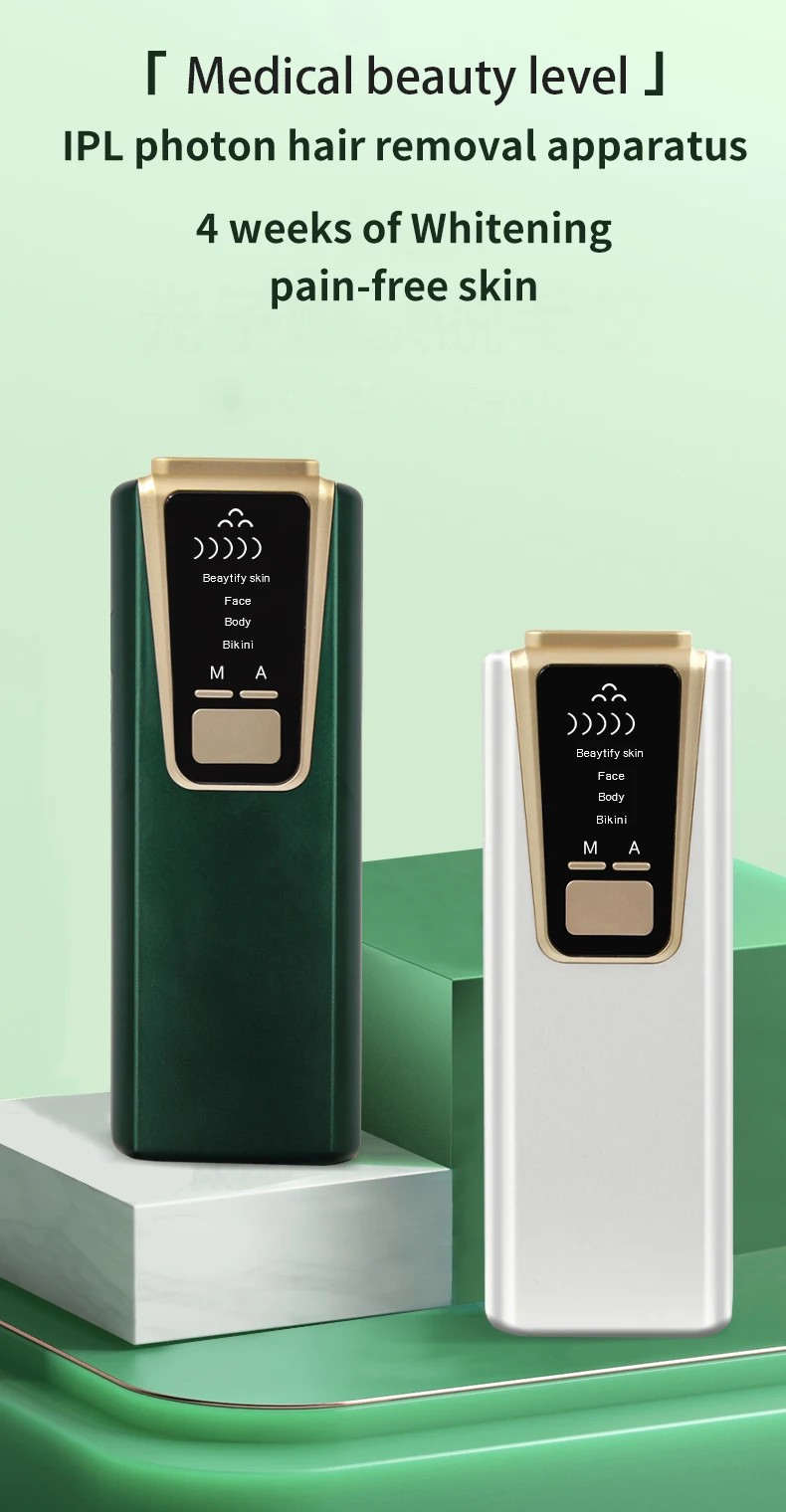 LUCCICA-عالية الجودة ليزر قابل للنقل لنزع الشعر الدائم تجديد الجلد ipl إزالة الشعر المنزل 180 درجة الدورية رئيس