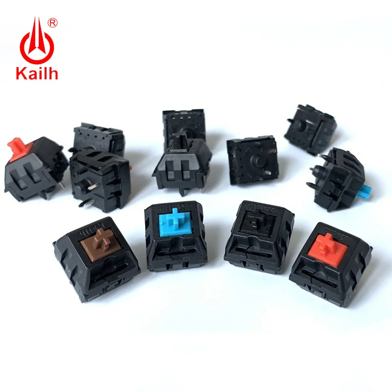 Kailh Traditional Mechanical Keyboard Switch DIP  with Brown/Red/Blue/Black Keystem DIY MX switch Tactile Click liner 5PIN