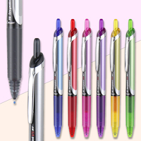 1pc Japan PILOT Color Gel Pen Retractable V5 Pen 0.5mm Needle Tip Quick Dry Ink Smooth Writing BXRT-V5RT 12 Colors Available