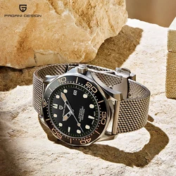PAGANI DESIGN New Japan NH35A Men Watch Automatic Luxury Brand Military Command Mechanical Men watch Sports Waterproof Watch 007