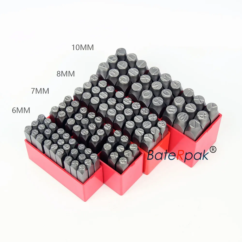 6/7/8mm A-Z Dotted steel seal,BateRpak car chassis Steel word punch stamp/matrix do stamp letters,27pcs/box