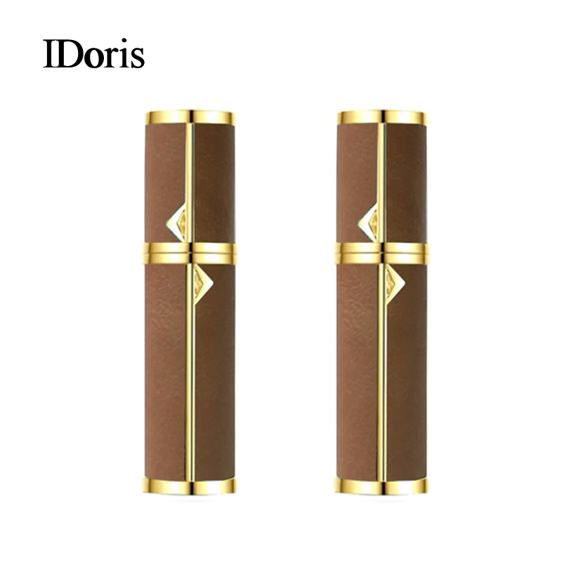 

IDoris Perfume Bottle Empty Refillable Bottle Portable Mini Travel Size Cosmetics Container Perfume Lotion Spray Atomizer 5ml 2P