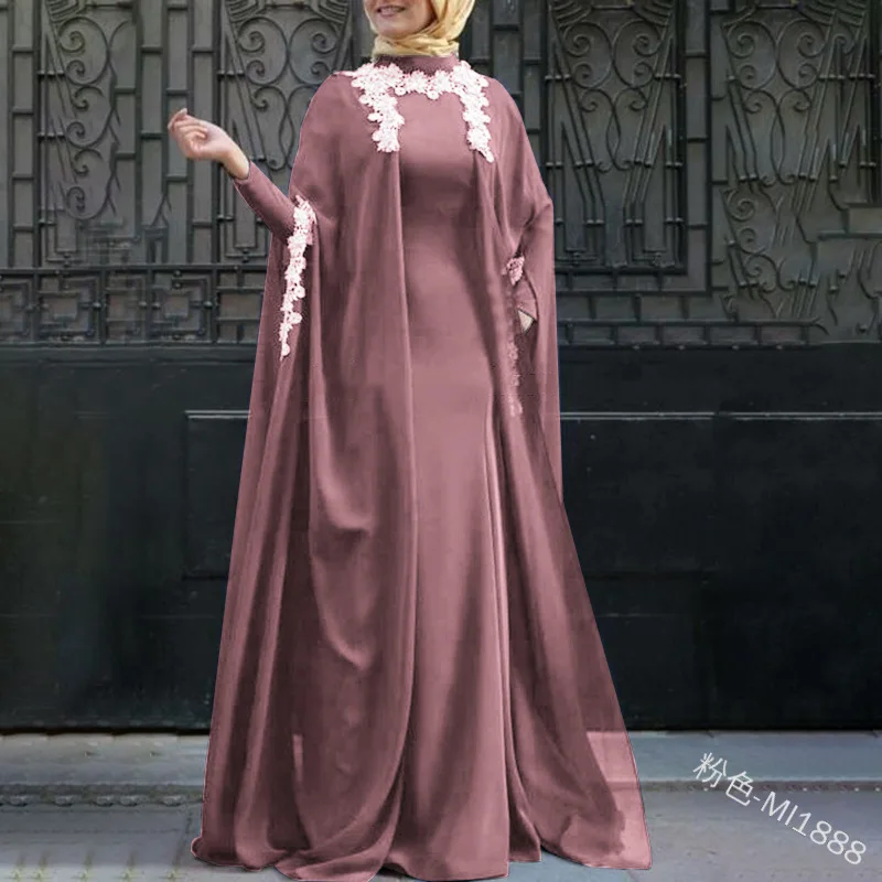 Muslim Women Abaya Kaftan Robe Cloak Arabic Turkey Dubai Dresses Ethnic Retro Style Islamic Clothing Large Size 5XL