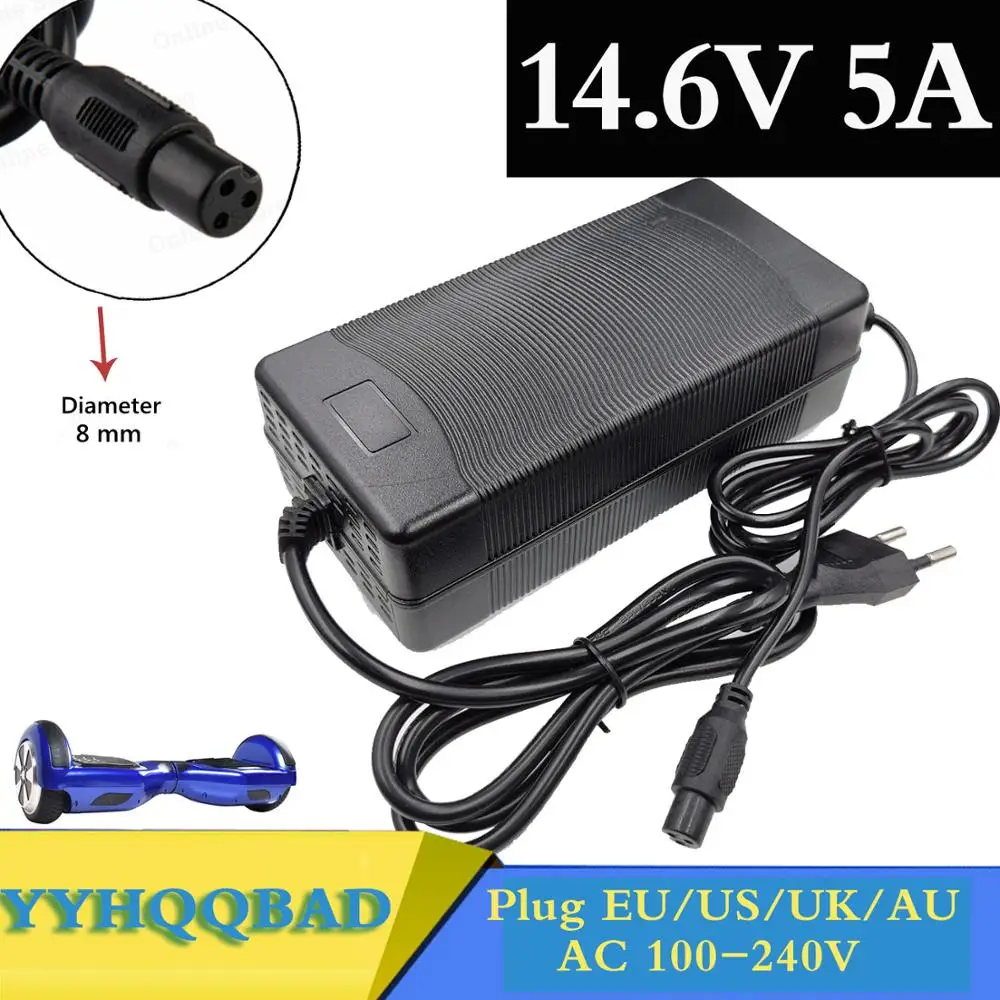 

14.4 or 14.6V 14.6V5A charger for 4Series 3.2V*4series Lifepo4 battery pack XLRF ( 1+ 2-) etc