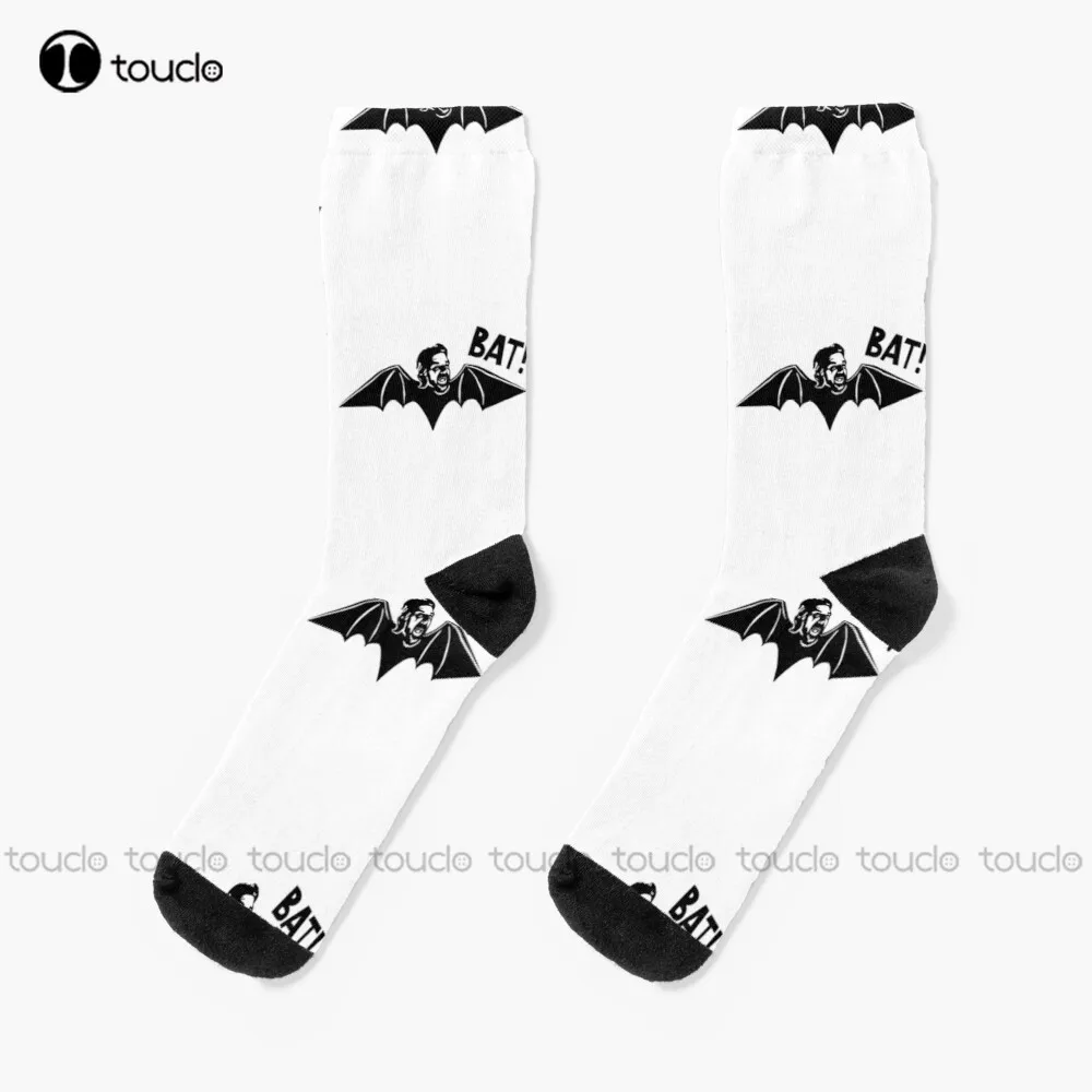 Bat What We Do In The Shadows Nandor Vampire Vampires Halloween Socks Boot Socks For Men Unisex Adult Teen Youth Socks Custom