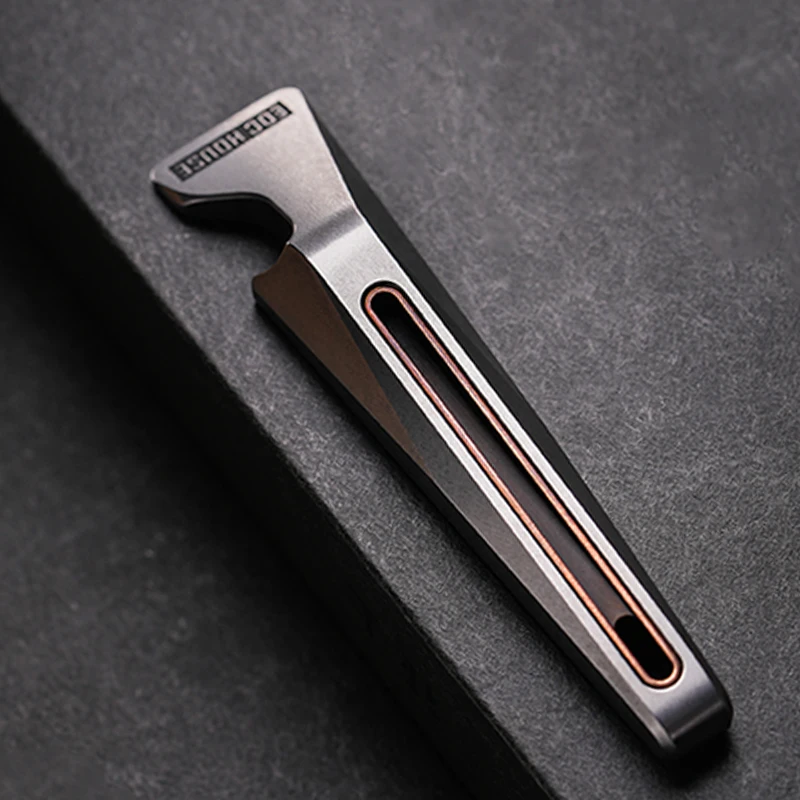 LAUTIE Euclid Crowbar มัลติฟังก์ชั่ผสม Gadget EDC ไขควงที่เปิดขวดกลางแจ้งแบบพกพา Self-Defense อุปกรณ์