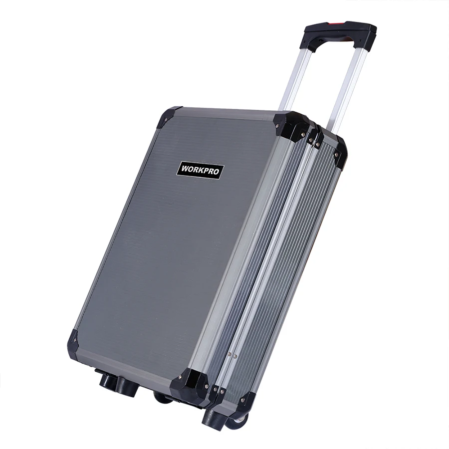 WORKPRO 111-Bộ Xe Đẩy Ốp Lưng Bộ Dụng Cụ Nhôm Hộp Nhà Bộ Dụng Cụ