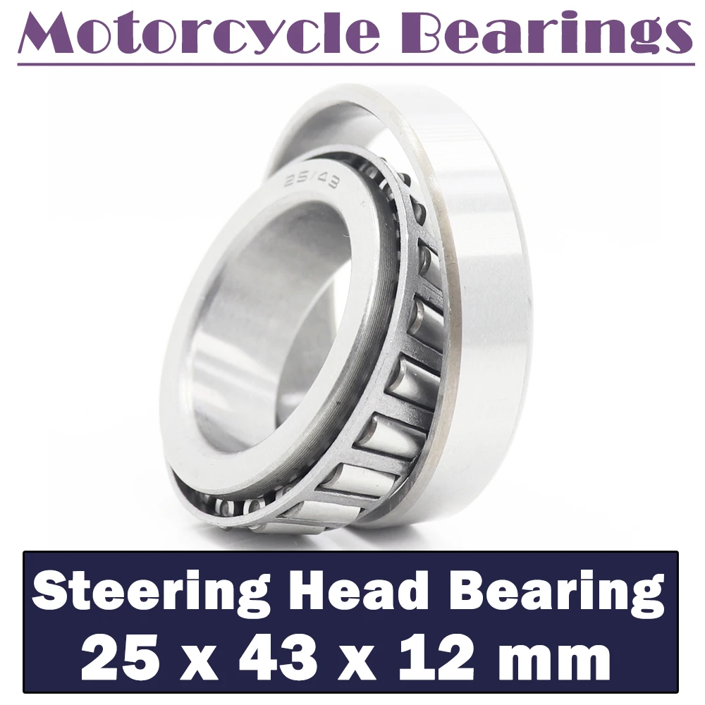 25*43*12 mm ( 1 PC ) Steering Head Bearing 254312 Tapered Roller Motorcycle Bearings For Column Izh Jupiter Izh Planeta