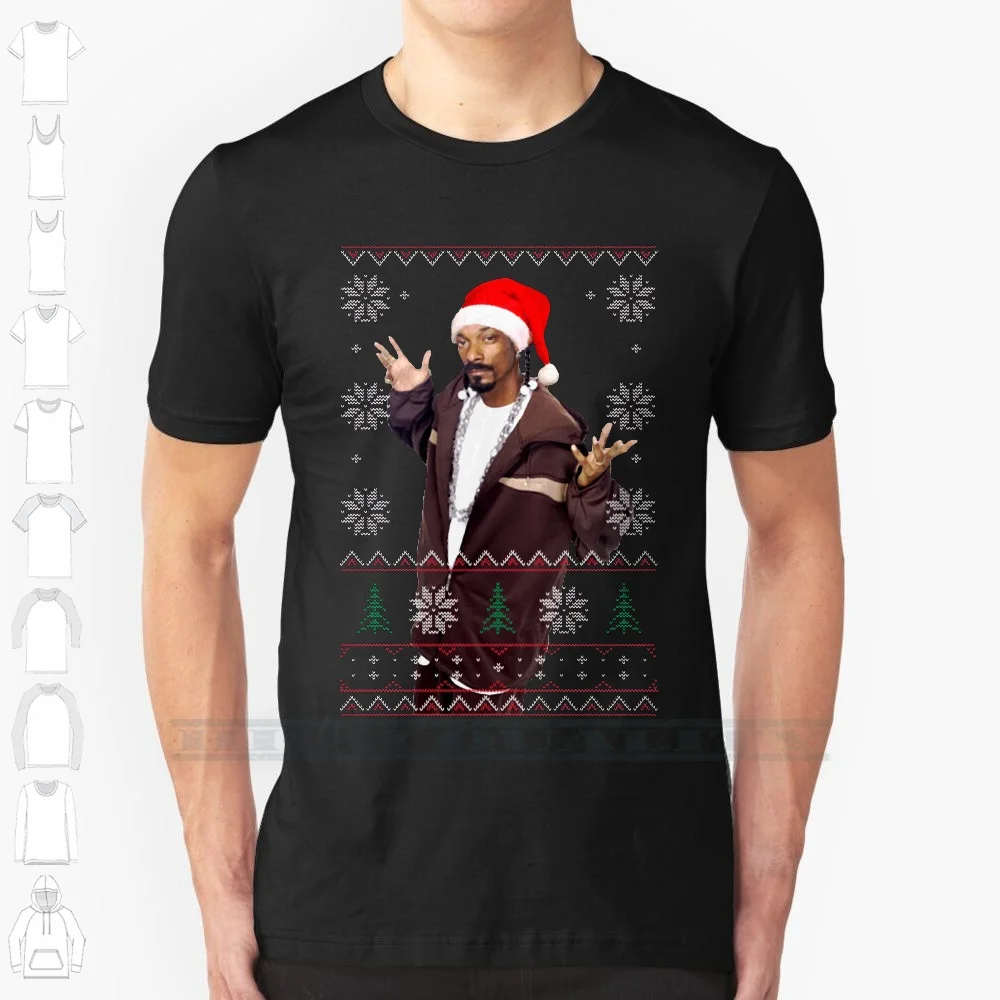 Snoop Christmas Custom Design Print For Men Women Cotton New Cool Tee T shirt Big Size 6xl Snoop Dog Dogg Santa