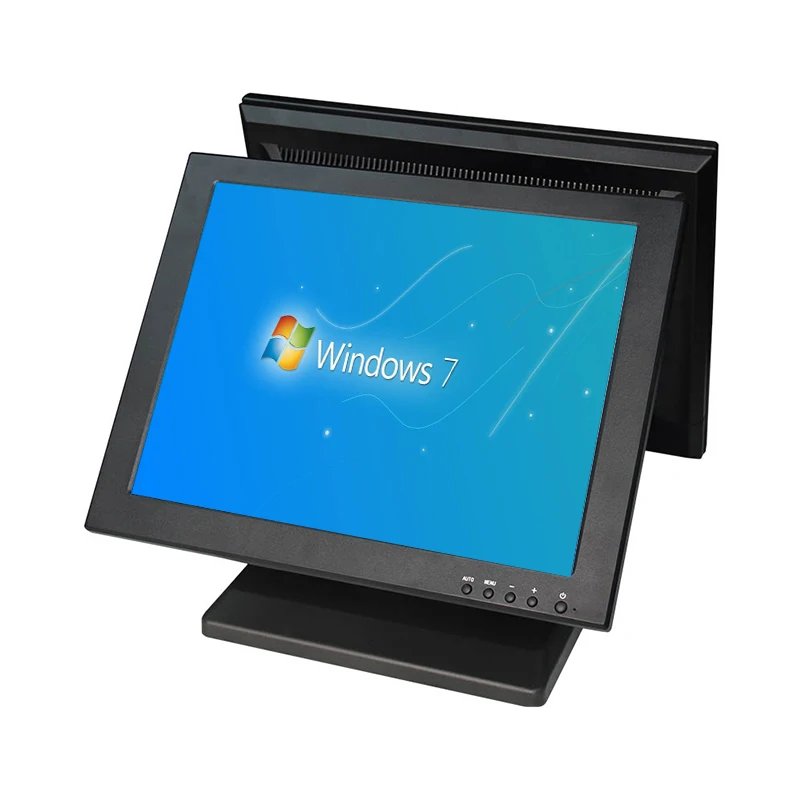 Top Selling Double Screen Touch Monitor Display For POS Double Touch Resistie Monitor TM1501D