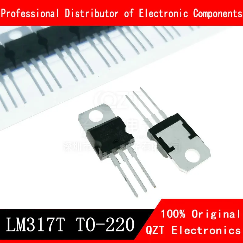 10 Buah LM317T TO220 LM317 TO-220 317 1.2V-37V 1, 5a Chipset IC Baru dan Asli