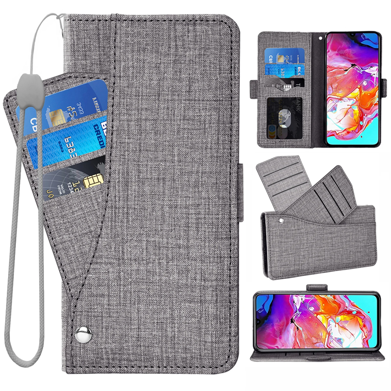 Phone Case For Samsung Galaxy S23 S22 Ultra 5G S21 Plus S22plus S 22 21 FE Magnetic Leather Flip Wallet Cover For S21plus S21fe