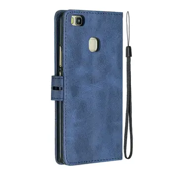 Pouzdro/kryt pro Huawei P9 Lite, kožené flipové pouzdro pro Huawei P9 Lite, luxusní magnetické peněženka. 8 nejlepší prodej Zadní kryt pro Huawei P9 Lite - №3