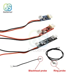 DC 5V 12V PWM Temperature Controller Denoised Speed Controller Governor Board Module ON/OFF for PC Fan/Alarm with Wire Cable