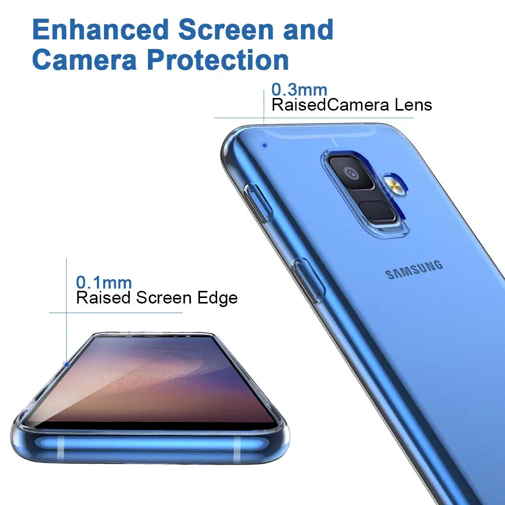 Ultra Thin Transparent TPU for Samsung Galaxy A6 A6Plus A6S 2018 Phone Case Back Cover Clear Silicone Fundas GalaxyA6 Plus Coque