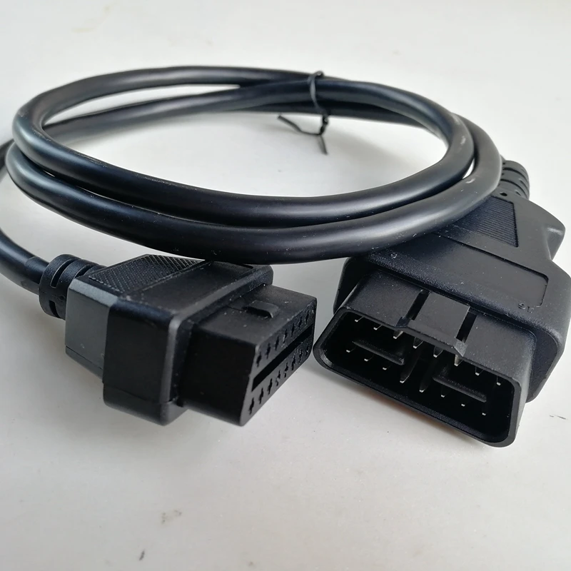 2024 High Quality OBDII OBD 2 16Pin OBD2 16 Pin Male To Female Transfer Car Diagnostic Cable and Connector