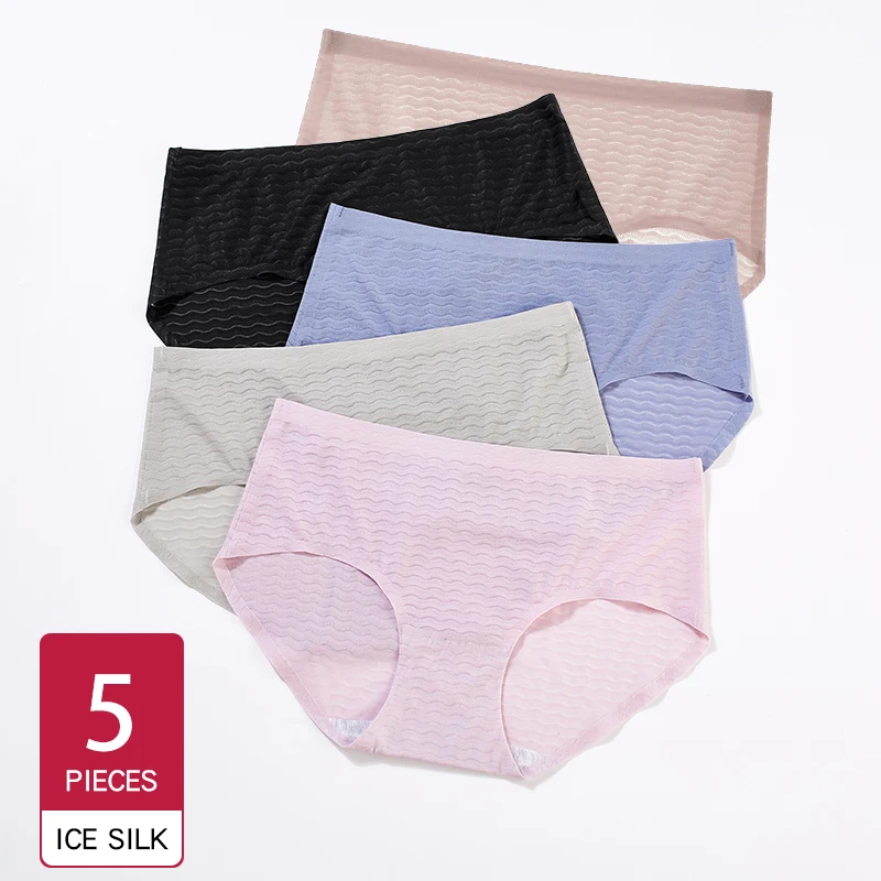 

5/7PCS Set Women's Underwear Cotton Panty Sexy Panties Female Underpant Solid Color Panty Intimates Women Seamless Lingerie M-XL