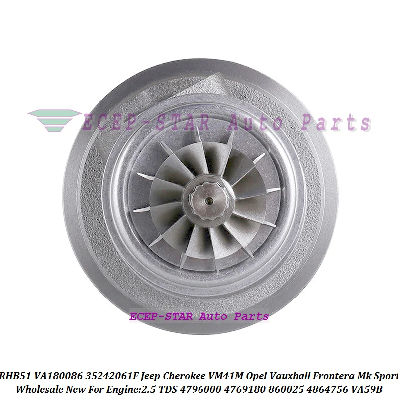 

Actuator 4864756 Turbo Cartridge CHRA 35242061F 4769180 860025 For Opel Frontera A Mk Sport 2.5TDS For Jeep Cherokee VA59B VM41M