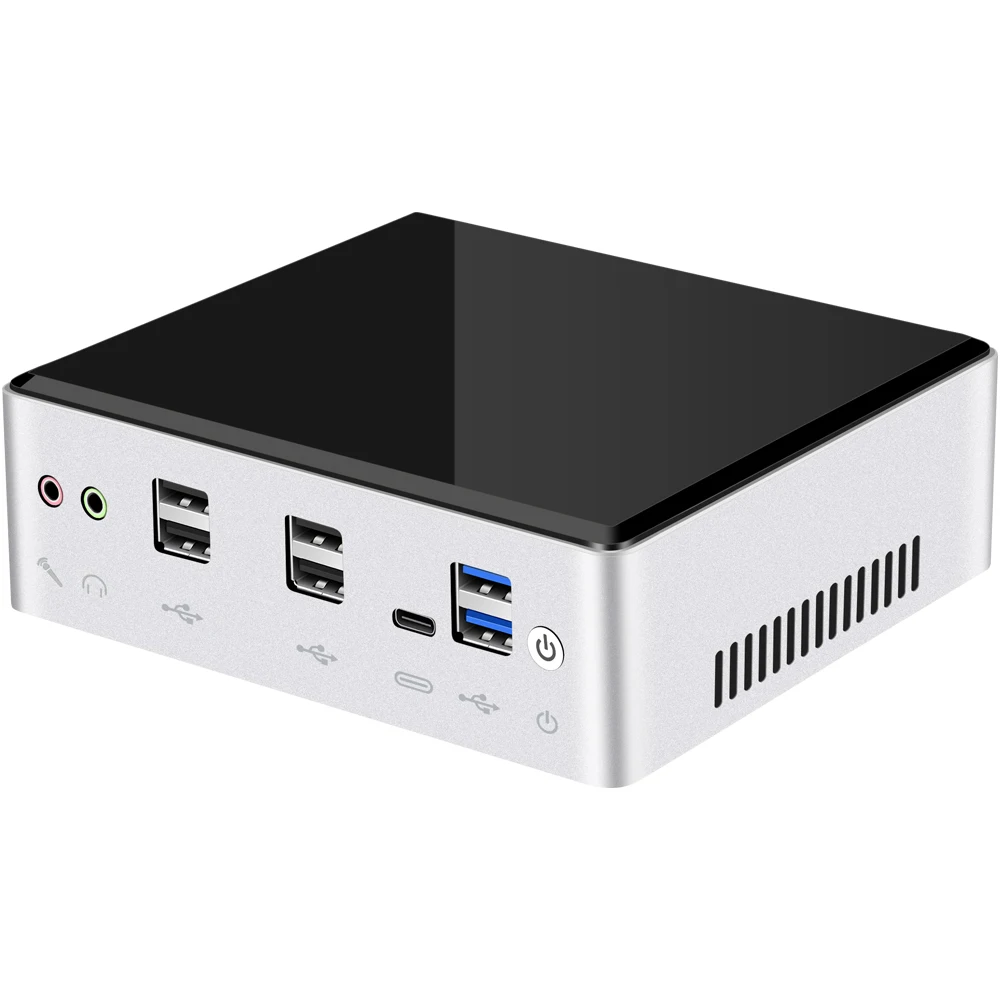 XCY HTPC Mini PC Intel Core i3 7020U i3 8145U Micro Desktop Computers Industrial 2 Lan Port Windows 10 Pro Linux Thin