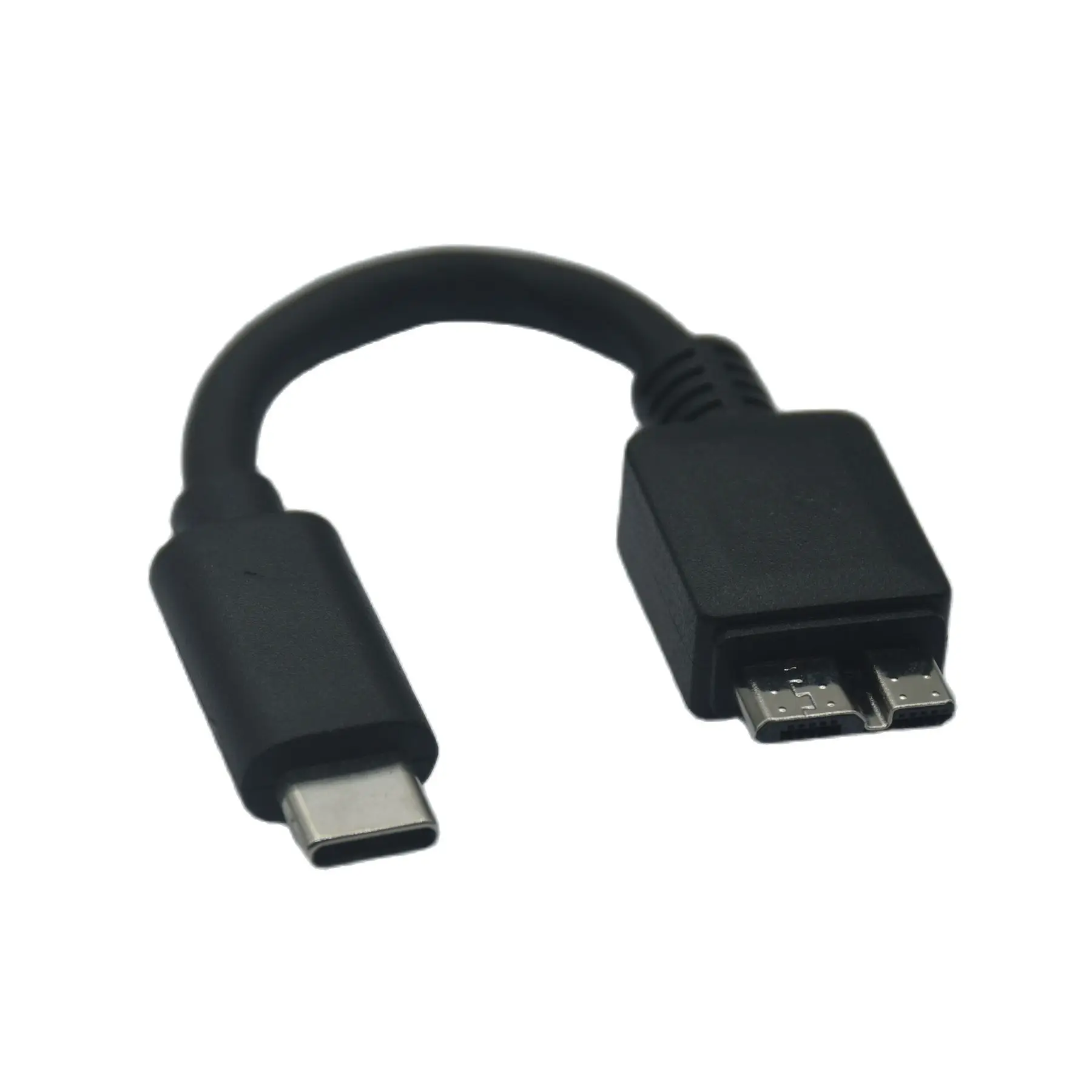 10cm Micro B USB C 3.0 to Type-C to USB 3.0 Micro B Cable Connector 5Gbps External Hard Drive Disk Cable for Hard Drive Computer