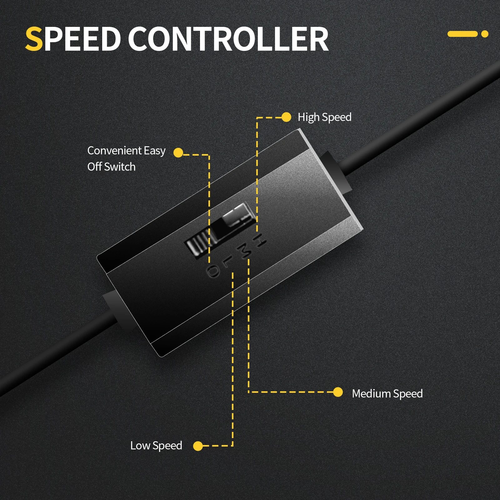 SXOOL-ventilador USB Dual silencioso de 120mm con controlador de velocidad, receptor DVR para Playstation Xbox, refrigeración de armario de ordenador