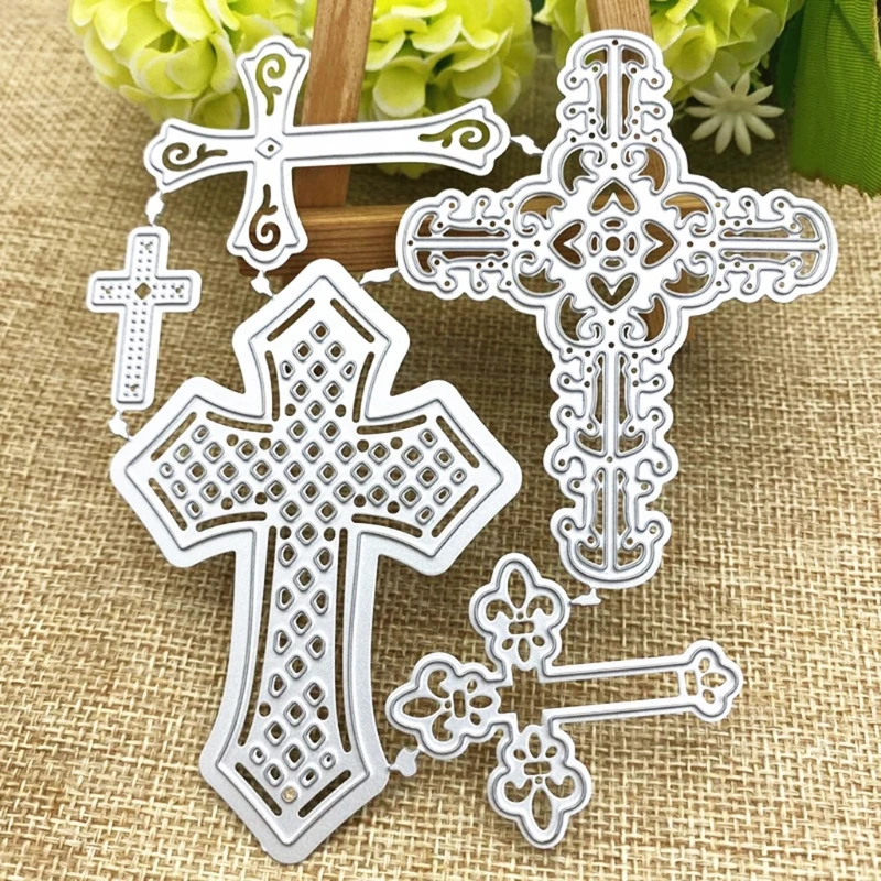 Cross Metal Cutting Dies Stencil Scrapbooking DIY Album Stamp Paper Card Mold Embossing Decoration