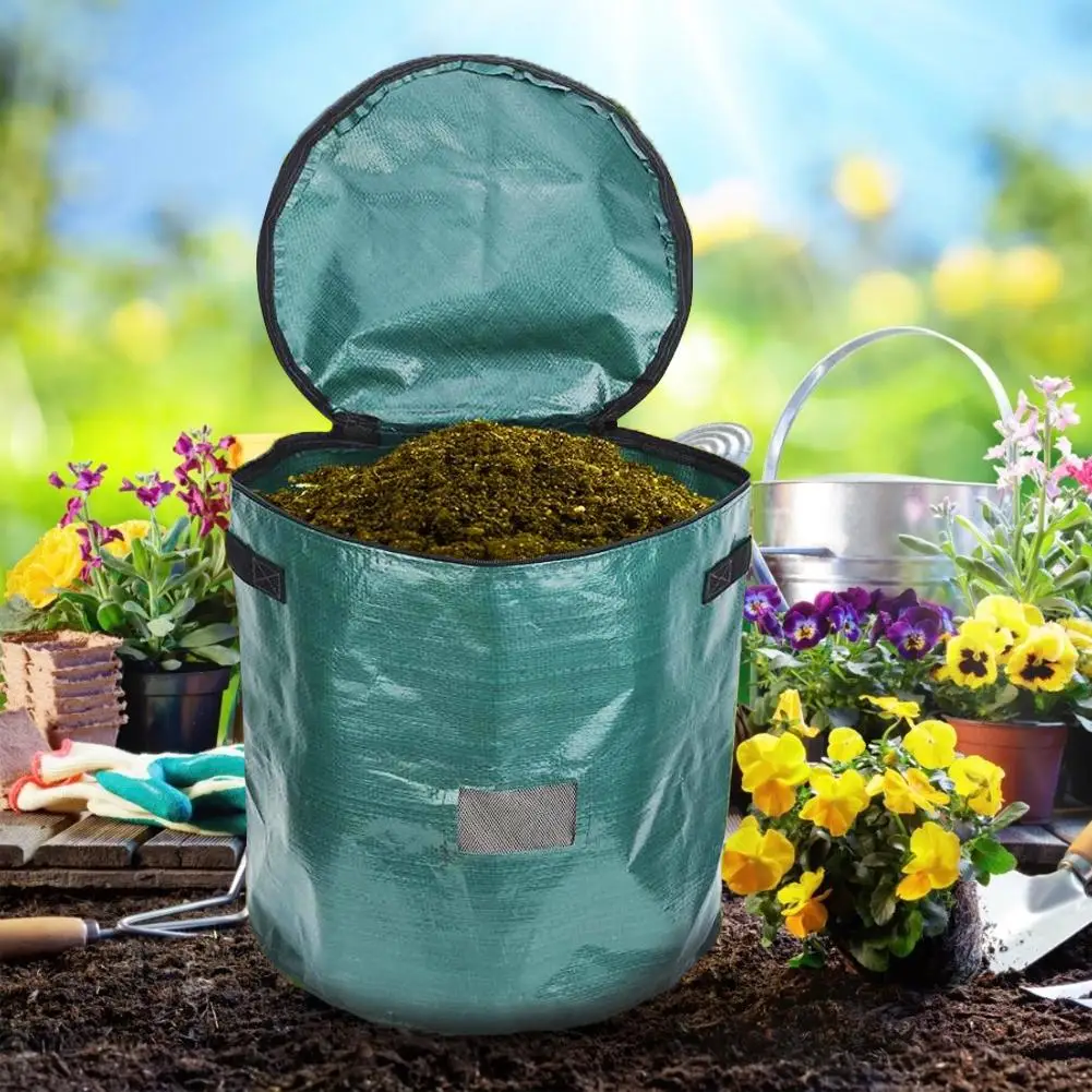 30L PE Earthworm Manure Bag Horticultural Compost Bag Earthworm Nutrient Soil Culture Bag For Tea Fruit Vegetable Growth