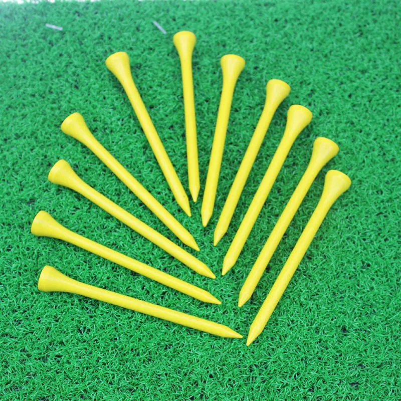 CRESTGOLF 50pcs/100pcs Per Packs Size 83mm/3-1/4 Plastic Golf Tees Mixed Color Golf Plastic Tees Golf Accessories
