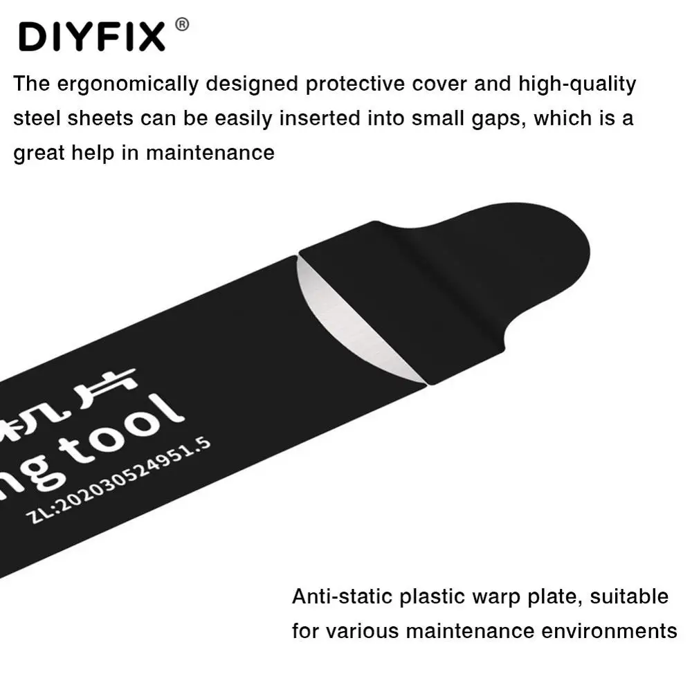 DIYFIX 1 قطعة 0.08 مللي متر رقيقة جدا الهاتف المحمول Disssembly افتتاح حدق أدوات ل فون هواوي سامسونج اللوحي شاشة مكشطة أداة اليد