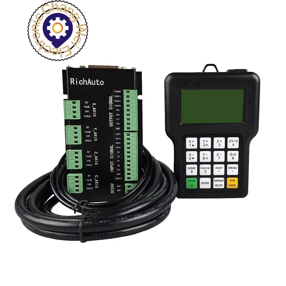 CNC Controller Richauto DSP A11E A18E  3Axis 4Axis USB Remote Control System, Supports Multi-Head Replacement and G Code