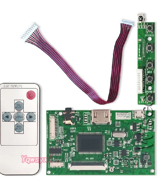 Imagem -02 - Yqwsyxl Polegada 50pin 1024x600 7300101463 E231732 Tft Lcd Placa Controlador Driver Hdmi-compatível Usb 5v