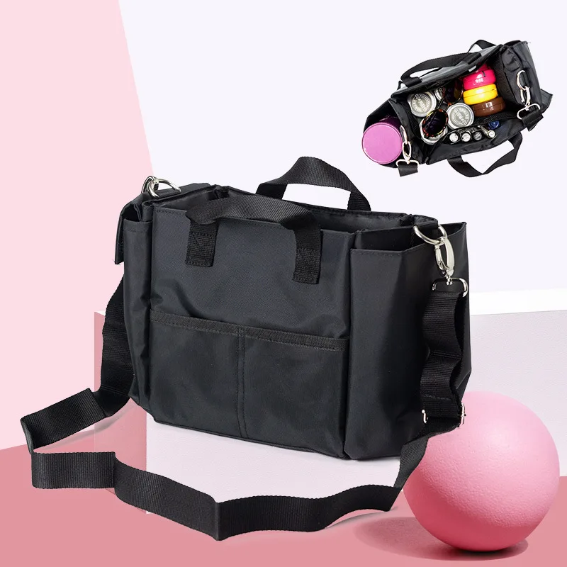 

2020 Women Cosmetic Bag Large Make-up Bag New Storage Handbag Multifunctional Black Shoulder Bag Female Travel Cosmetic Kit