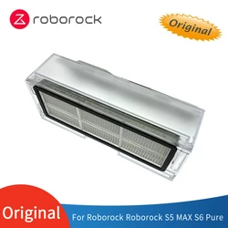 Original Dust Box Accessories for Vacuum Cleaner Robotic Roborock S5 MAX S6 PURE Robot Dustbin Box with Filter Hepa White