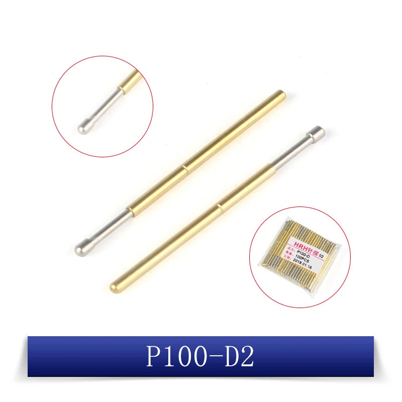 20pcs test probe P100 Retractable spring thimble P100-A2 A3 B1 D2 D3 E2 E3 F1 G1 G2 H2 H3 H4 H5 H6 J1 LM2 M3 Q1 Q2 T2 T3