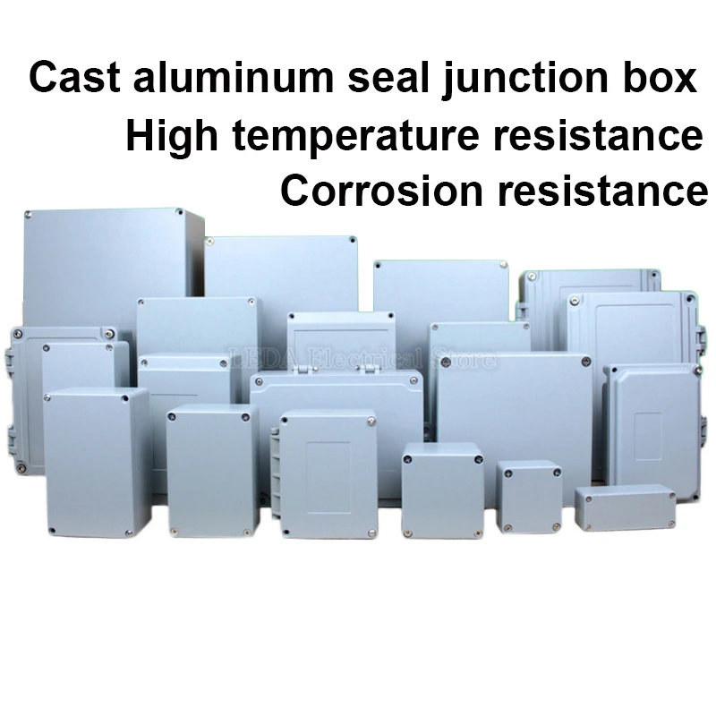 1Pcs Cast Aluminum Junction Metal Button Power Box Aluminum Alloy Wire Box Indoor And Outdoor Waterproof Terminal Box