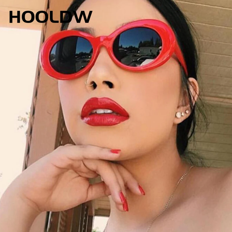 

10pcs Vintage Women Sunglasses Clout Goggle Kurt Cobain Glasses Men Oval Sunglasses Ladies Retro Sun Glasses UV400 Gafas De Sol