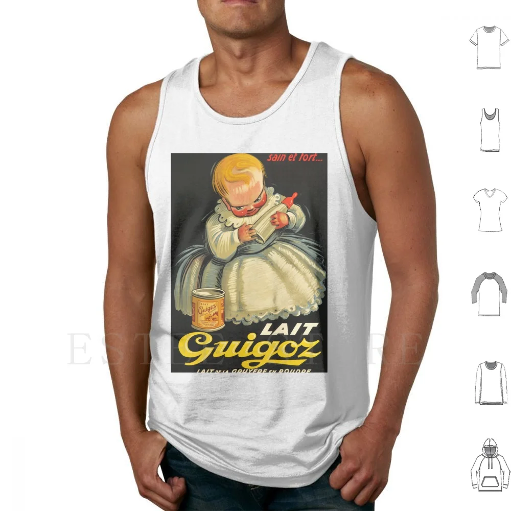 Noel Fontanet-Lait Guigoz , 1930 , Art Deco Poster Tank Tops Vest Sleeveless 1920 1930 1920s 1930s Art Art Art Art Artwork