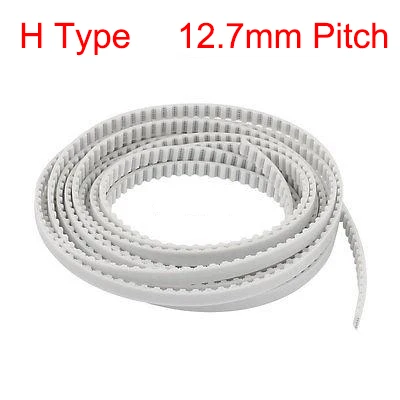 H Type 10mm 15mm 20mm 25mm Width 12.7mm Pitch Open Loop End PU Polyurethane Steel Wire Groove Cogged Synchronous Timing Belt