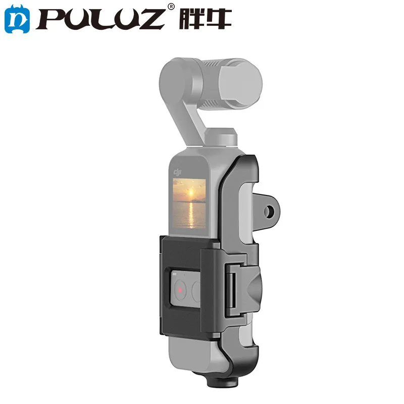 PULUZ PU380 Mở Rộng Nhà Ở Cho Máy Bay DJI Osmo Bỏ Túi Túi Máy Ảnh Cố Định Chụp Ảnh Mở Rộng Phụ Kiện Cho Motovlog Mũ Bảo Hiểm