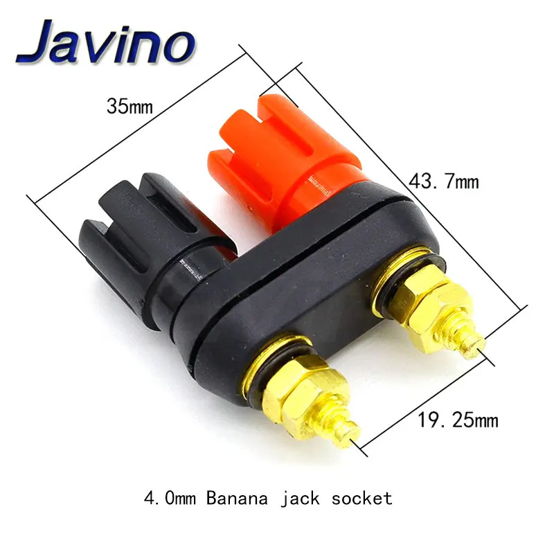 Banana plugs Couple Terminals Red Black Connector Amplifier Terminal Binding Post Banana Speaker Plug Jack