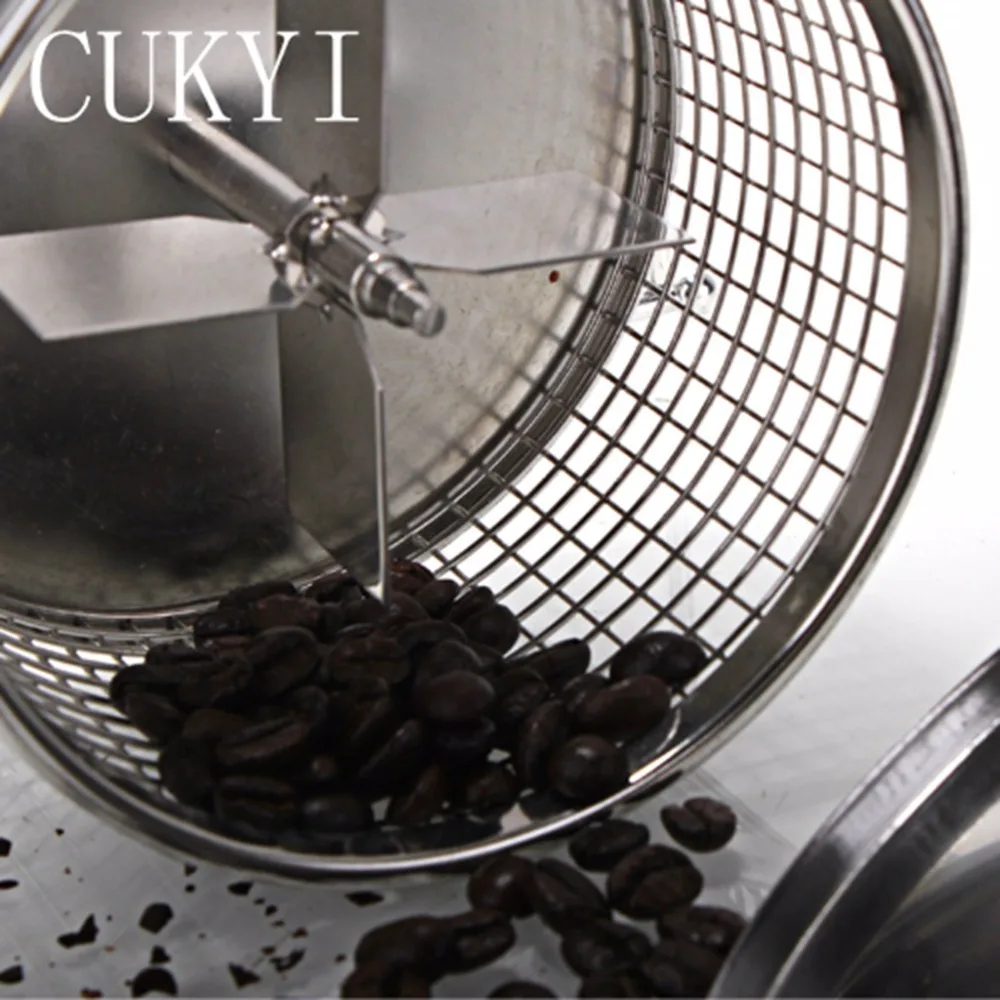 CUKYI In Acciaio Inox Handuse chicco di Caffè torrefazione di Caffè Espresso chicco di caffè Torrefazione con un bruciatore macchina funzionamento Facile