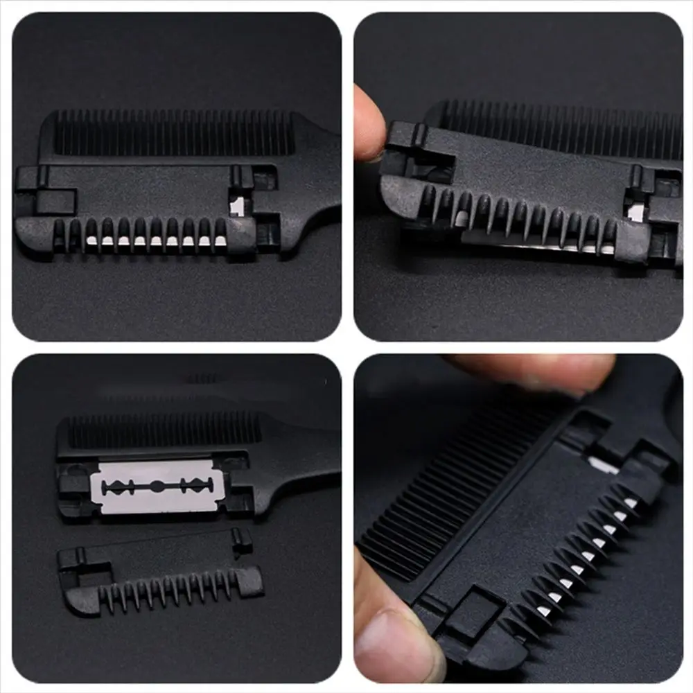 

Hair Salon Scissor Hair Styling Thinning Hair Trimmer with Razor Blades Thinning Comb Hair Cutting Comb Hairdressing Tool