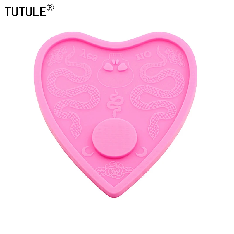 Shiny Large snake planchette Silicone Mold Resin Crafting Polymer Clay Keychain Mold  snake Craft Silicone Mold Food grade mold