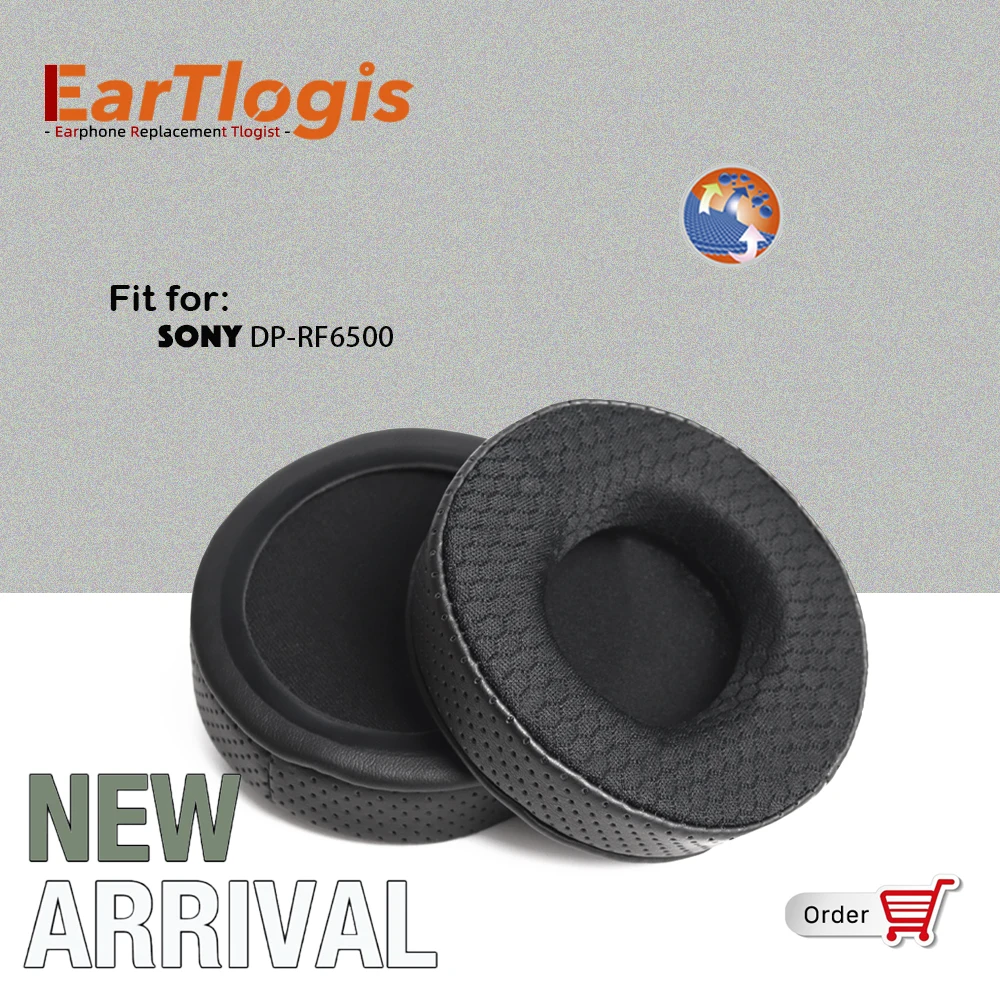 

EarTlogis New Arrival Replacement Ear Pads for Sony DP-RF6500 DP RF-6500 Headset Earmuff Cover Cushions Earpads