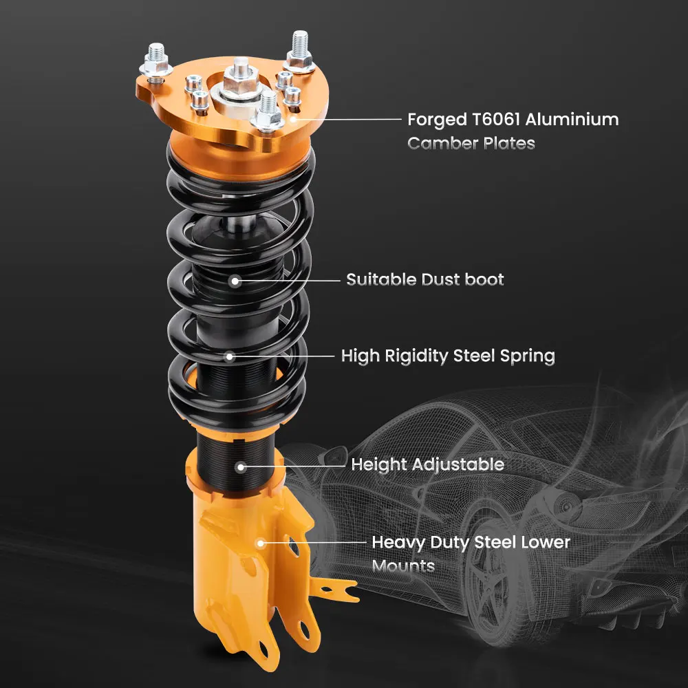 maxpeedingrods Coilover Suspension KIT For Honda CIVIC FA5 FG2 FG1 06-11 LX EX SI Struts Adj Height Coil Spring Shock