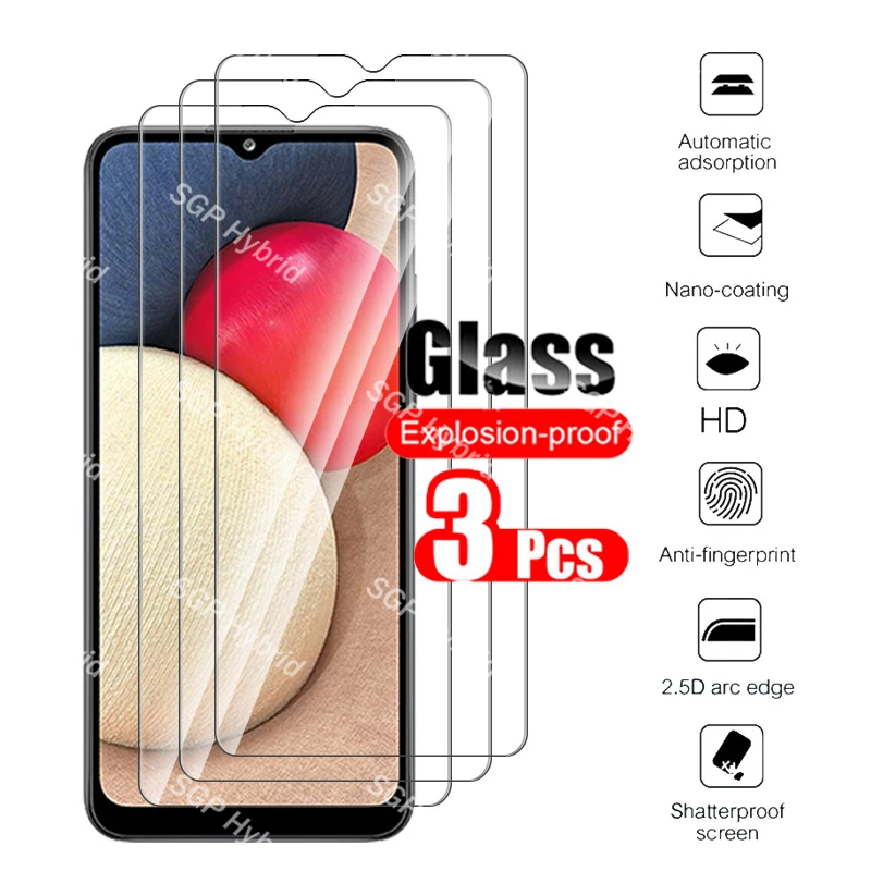 for samsung a02s case 3pcs tempered glass for samsung galaxy a02s a 02s a025f protective glass phone cover samsun sansung glass